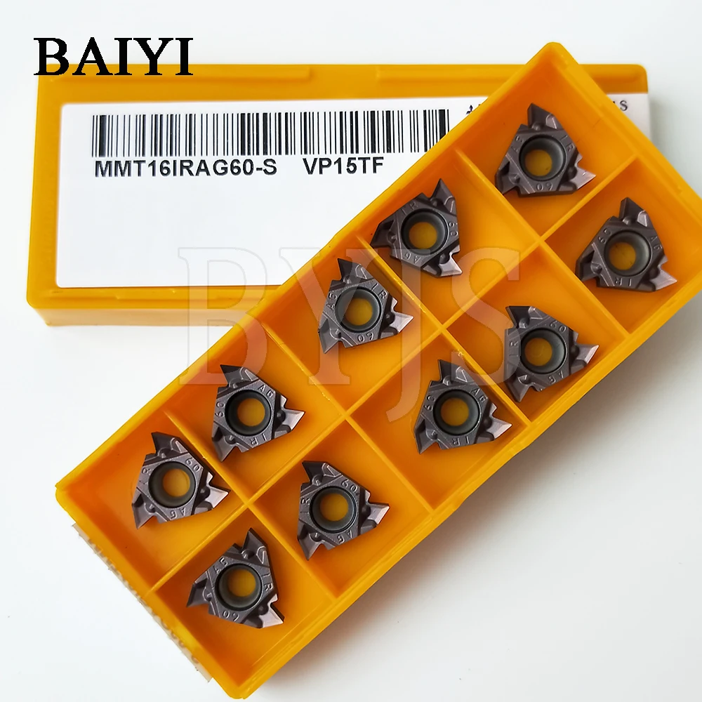 

MMT16IR AG60-S VP15TF carbide inserts 10pcs CNC tools blade high cost performance for turning tools