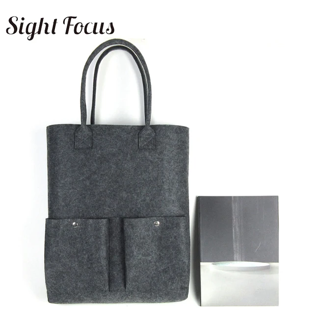 Sight Focus Brand Custom Ious Eco Women Felt Ping Bag Large Sight Focus Brand Custom Ious Eco Women Felt Ping Bag Large Capacity Grey Tote