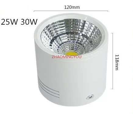 2020 Surface Mounted Dimmable COB LED Downlights 6W 9W 12W 20W 25W 30W LED Ceiling Lamps Spot Light Downlights AC85-265V