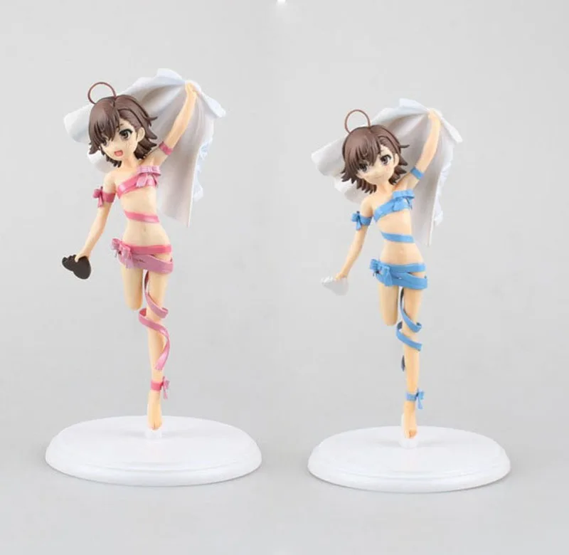 Горячая Действие 24 см аниме Misaka Mikoto Toaru Majutsu нет индекс Магическая фигурка ПВХ 9 45