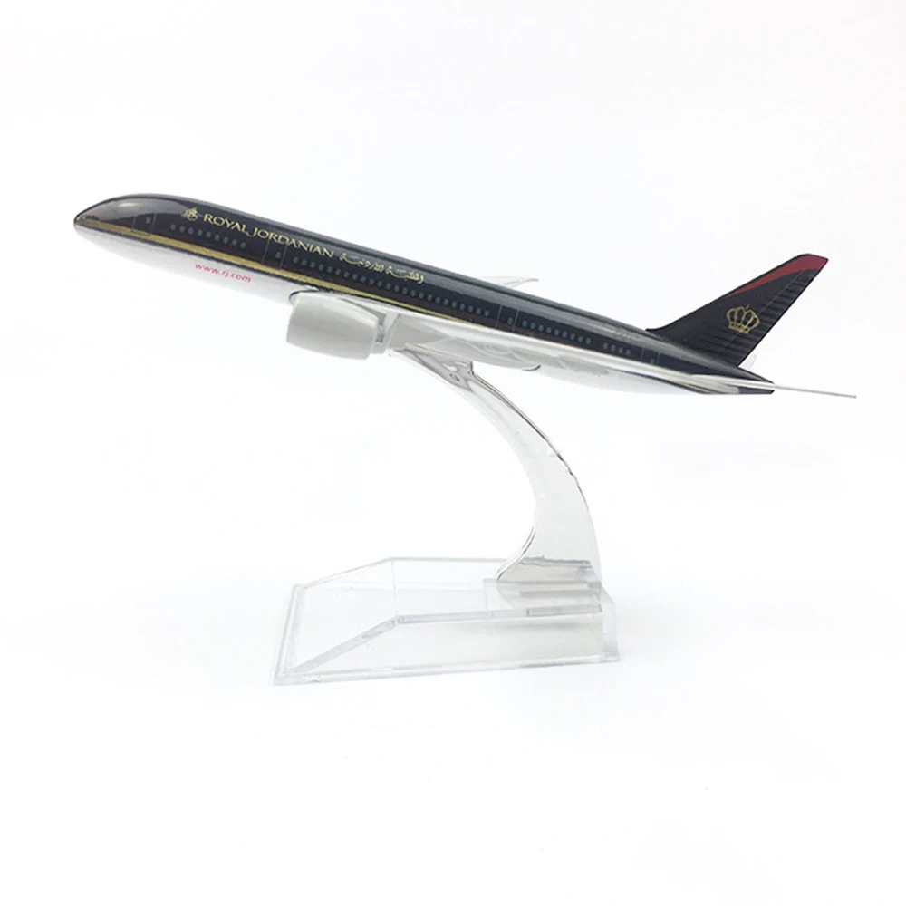 1/400 масштаб самолета Boeing 787 Королевский Jordan 16 см сплав самолет B787 модель игрушки