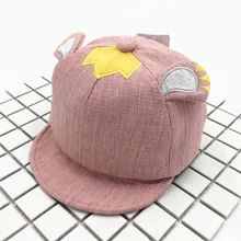 Новинка весны Детские корейские Шляпа Тигр уши вертикальная полоса мягкий наряду мальчиков и девочек керлинг вдоль флип Кепки CS27