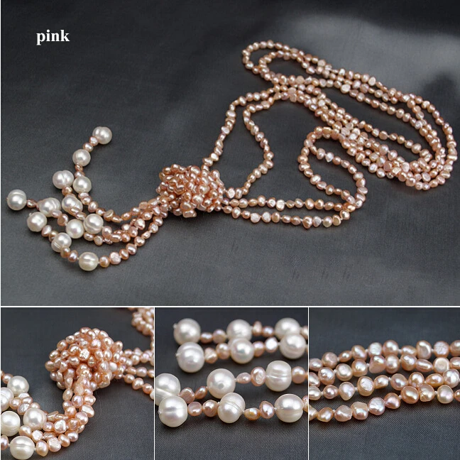 ZHBORUINI модное длинное многослойное жемчужное ожерелье натуральная пресноводная Жемчужина барокко женское ожерелье ювелирные изделия для женщин