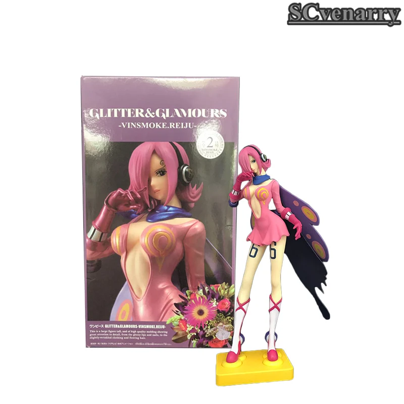 Anime One Piece Figure Toy Reiju Vinsmoke Glitter Glamours Pink Action Beautiful Model Toys Doll Gifts | Игрушки и хобби