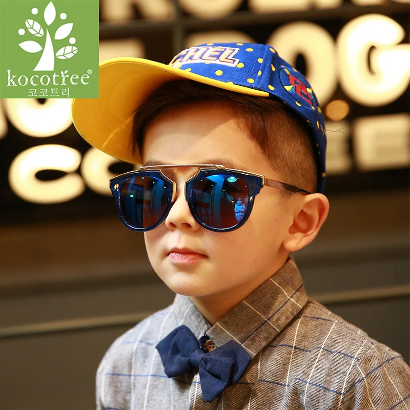 Очки солнцезащитные Kocotree для мальчиков модные брендовые дизайнерские детские