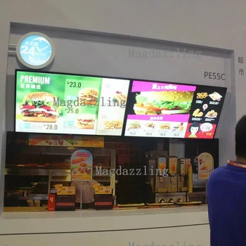 

LED Illuminated Menu Signs-Restaurant LED Slimline Light Box 20"x30" for Pizza Shop,Fast Food,Restaurant,Burger Shop