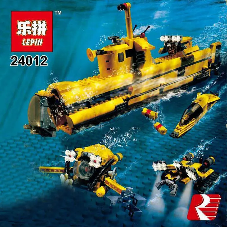 

Creative The Underwater Explora Ship Set Funny Lepin 24012  Children Educational DIY Building Blocks Bricks Plan Toys Model 4888