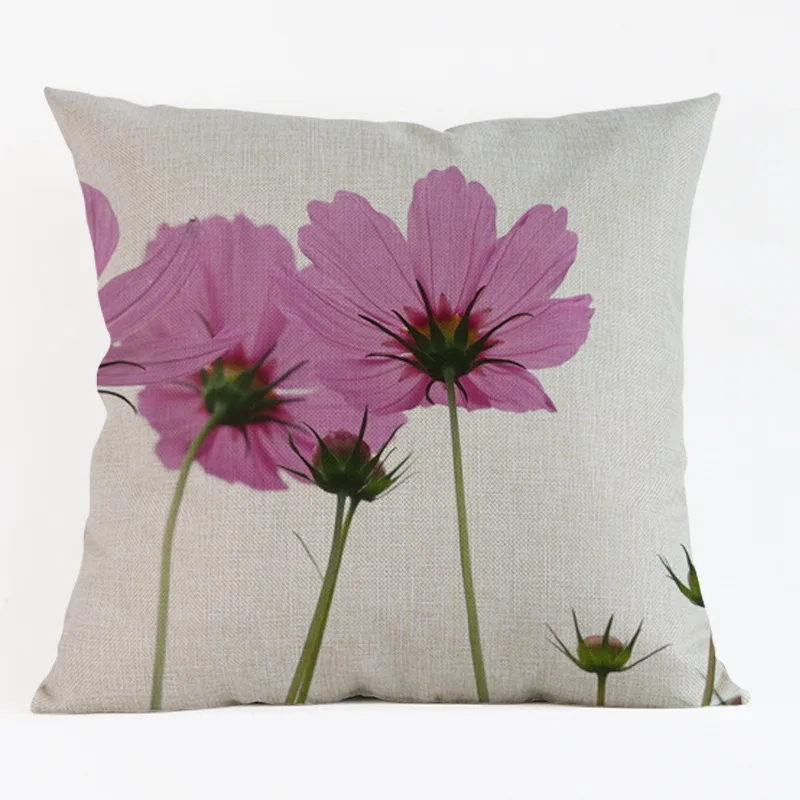 The-pink-Daisy-pattern-linen-pillow-case-plant-flowers-small-pure-and-fresh-and-home-decoration (3)