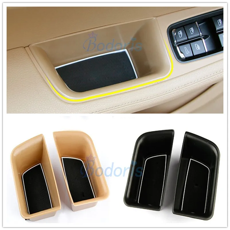 

For Porsche Macan 2014 2015 2016 2017 2018 Door Holder Armrest Storage Box Container Tray Car Organizer Styling Accessories