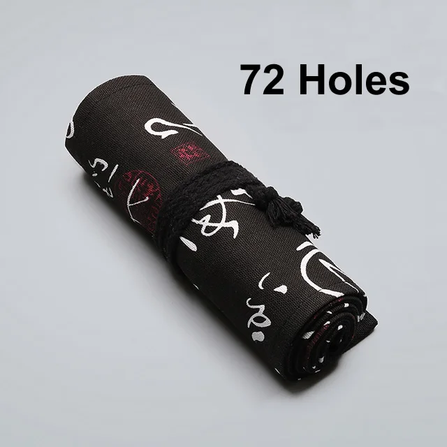 72 with out pencil 12/24/36/48/72 рулон школьный пенал Kawaii пенал из ткани уголовного для девочек и мальчиков милый большой пенал, штрафы коробка канцелярских принадлежностей - Цвет: 72 with out pencil