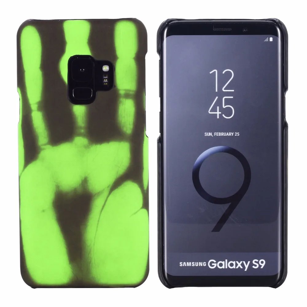 

Fashional Thermal Sensor Case for Samsung S9 s9 plus Thermal Heat Induction phone case fundas for S7 S8 S8 plus protective cover
