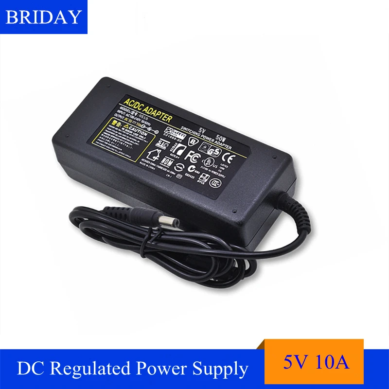 AC100-240V драйвер переключатель конвертер DC5V 10A 50 Вт Питание адаптер для