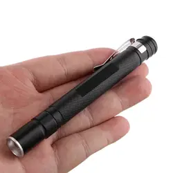 Мини светодиодный фонарик высококачественных мощный мини светодиодный фонарик Водонепроницаемый Дизайн ручка висит с металлическим