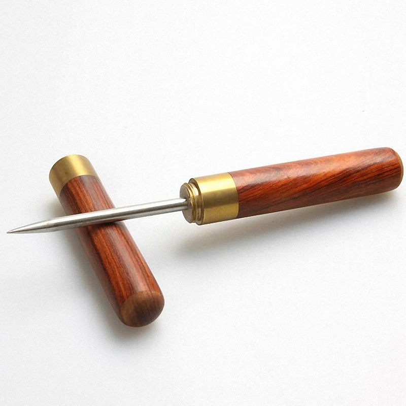 PINNY Wooden Tea Ceremony Accessories Pu Er Dedicated Tea Needle Chinese Kung Fu Teasets Spiral Knife High Quality