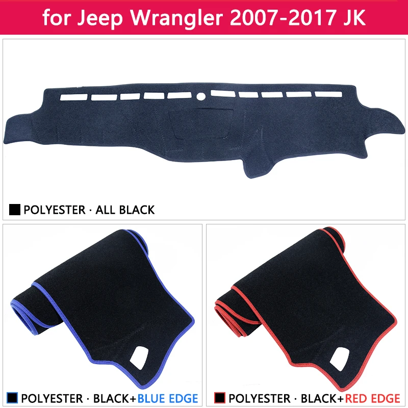 Для Jeep Wrangler JK 2007~ Противоскользящий коврик, коврик на приборную панель Зонт приборной аксессуары 2008 2009 2010 2012 2013