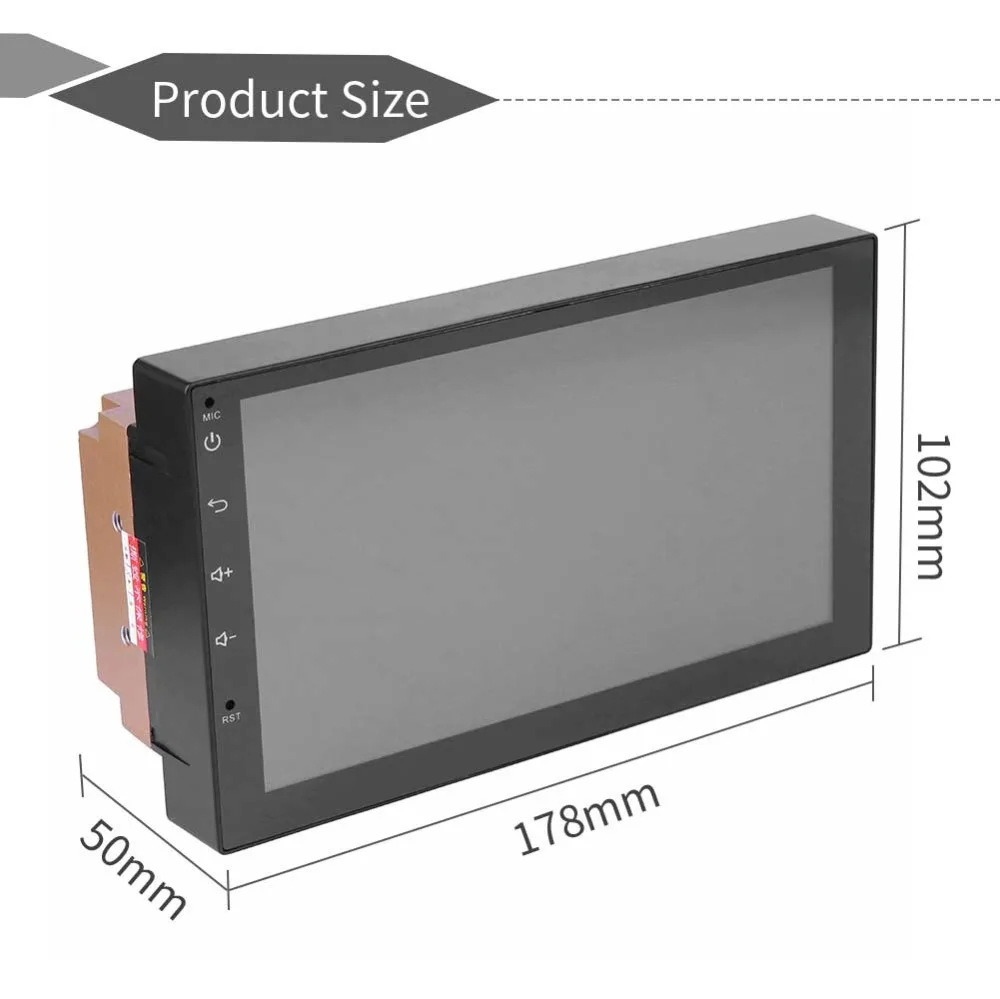 Радио gps навигация Iphone Mirrorlink MP5 Авторадио Andriod Wifi USB автомобильное радио 2 din емкостный экран 4 ядра AM/FM стерео