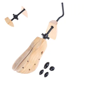 

1 Piece Adjustable Shoe Stretcher Wooden Shoes Tree Shaper Rack,Wood Flats Pumps Boots Expander Trees Size S/M Man Women