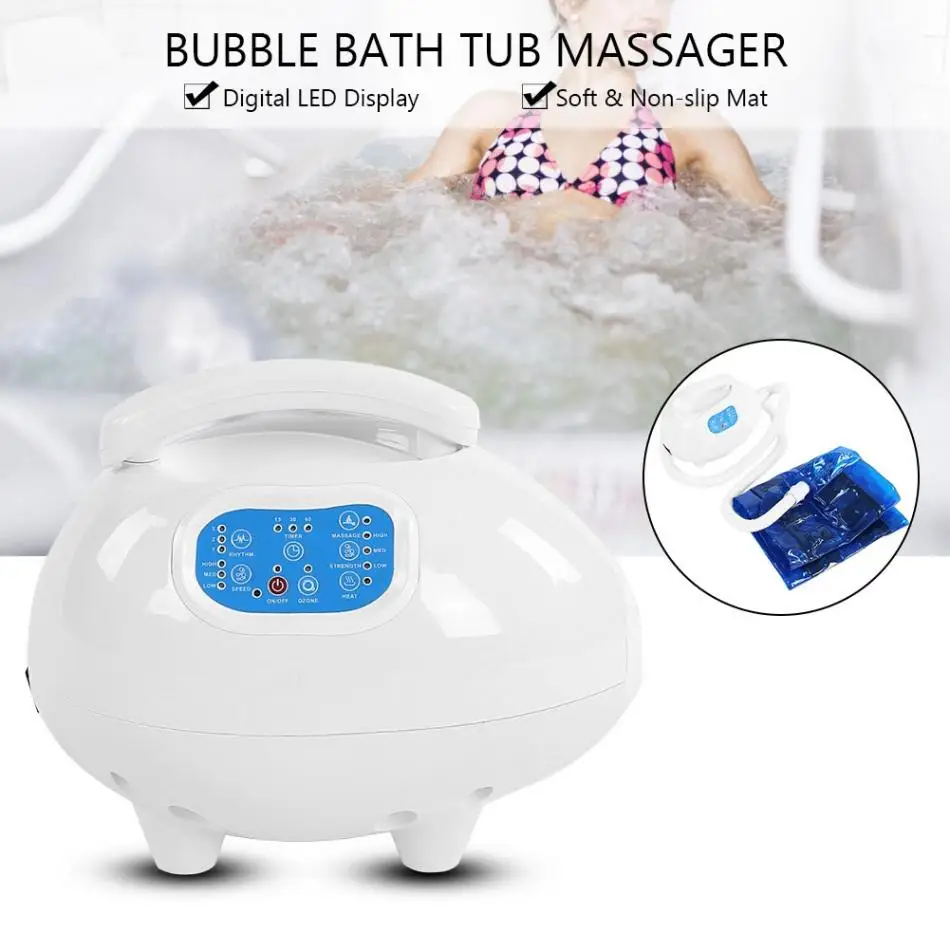 Body Massager Air Bubble Bath Tub Ozone Sterilization Body Spa