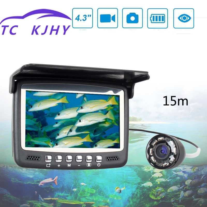 

Marine Gps 15M 4.3 Inch Visual Phishing Device High Definition Underwater Camera Fish Detector Underwater Camera Fish Searching