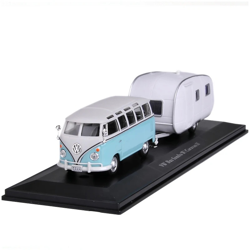 

1:43 alloy bus model high simulation van Trailer metal castings static collection model toy vehicle free shipping original box