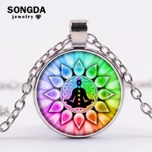 SONGDA Новое модное и красочное ожерелье для йоги мандалы лотос