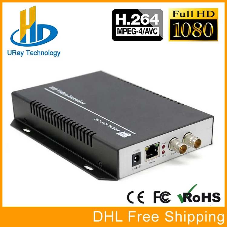 H.264 SD HD 3G SDI To IP Encoder Converter 1080P Video Streaming