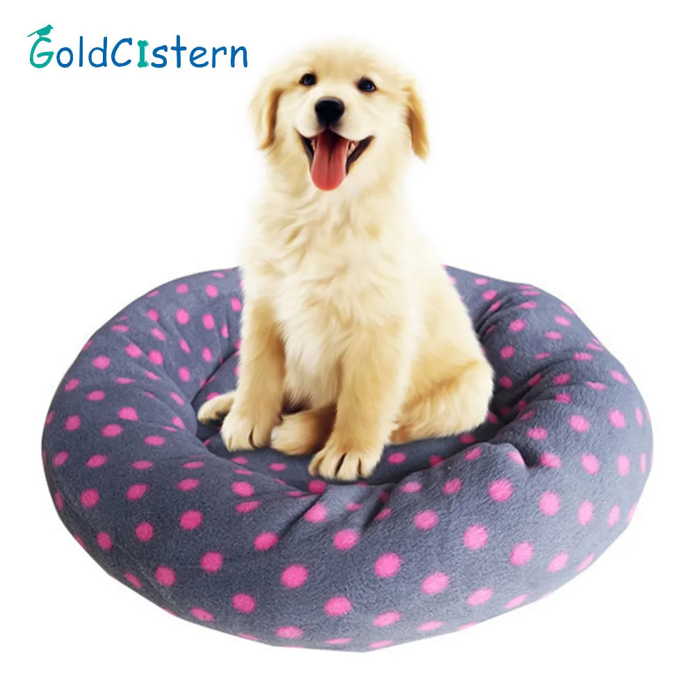 Luxury Kennel Dog House Warm Big Size Rounded and Dotted Pet Mat Nest Bed Sofa Cat for Kitten Puppy cat dogs | Дом и сад