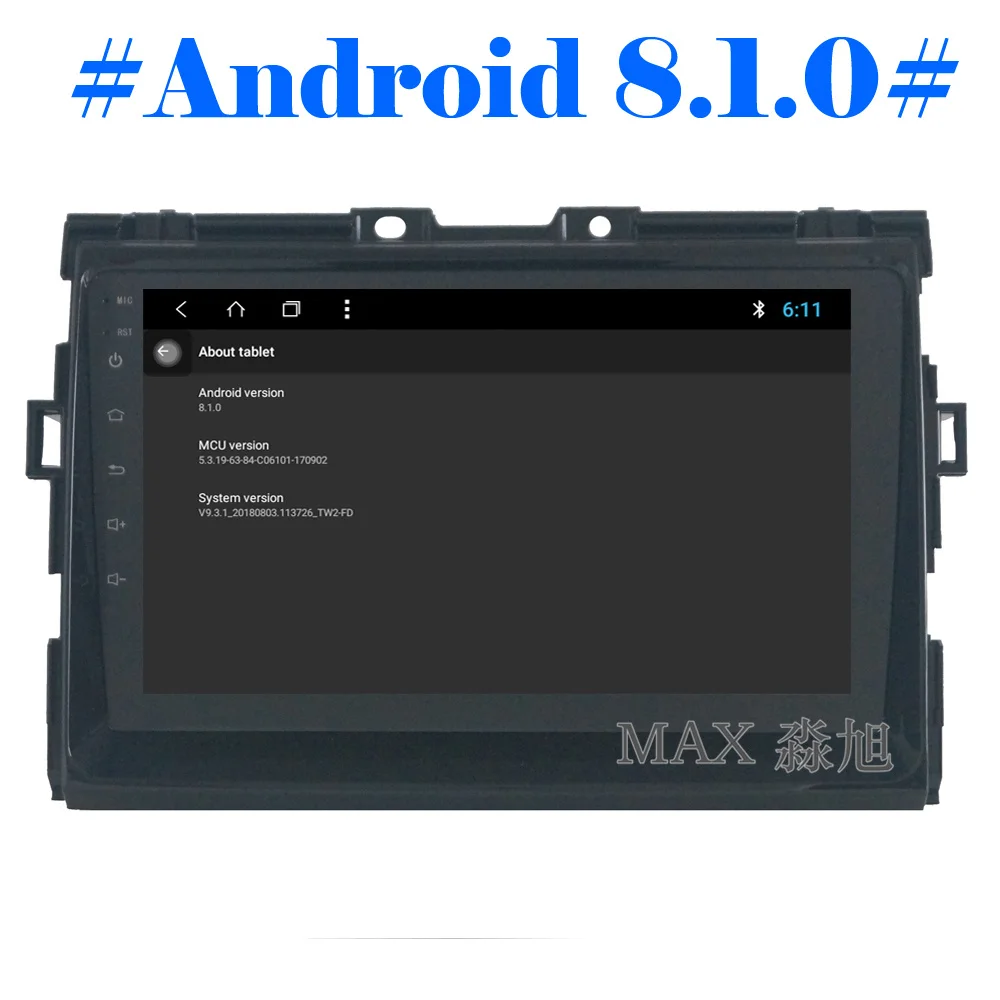 Best MAX IPS 2.5D 2G 32G Android 8.1.0 Car DVD Player for Toyota Previa/Estima/Tarago/Canarado 2006-2012 Car Radio RDS GPS Free Map 1