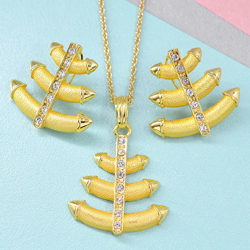 

ZEA Dear Jewelry Vintage Jewelry Set For Women Earrings Necklace Pendant Hot Selling Big Jewelry Findings For Party Anniversary