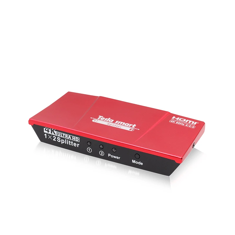 Тесла smart 1 x2 HDMI 4K @ 60Hz разветвитель HDMI Питание 1 в 2 из HDMI Splitter Dual Monitor дублирования видео и аудио