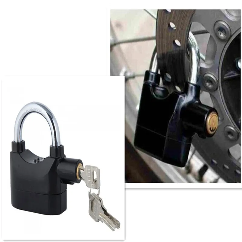 Alarm Lock Anti theft Motion Sensor Security Padlock with 3 Keys and 6