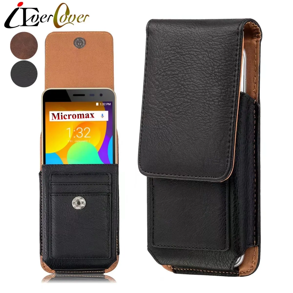 Премиум Вертикальный кожаный чехол для Micromax Bolt Warrior 2 Plus Q4220 Evok Note E453 Canvas Power Q398