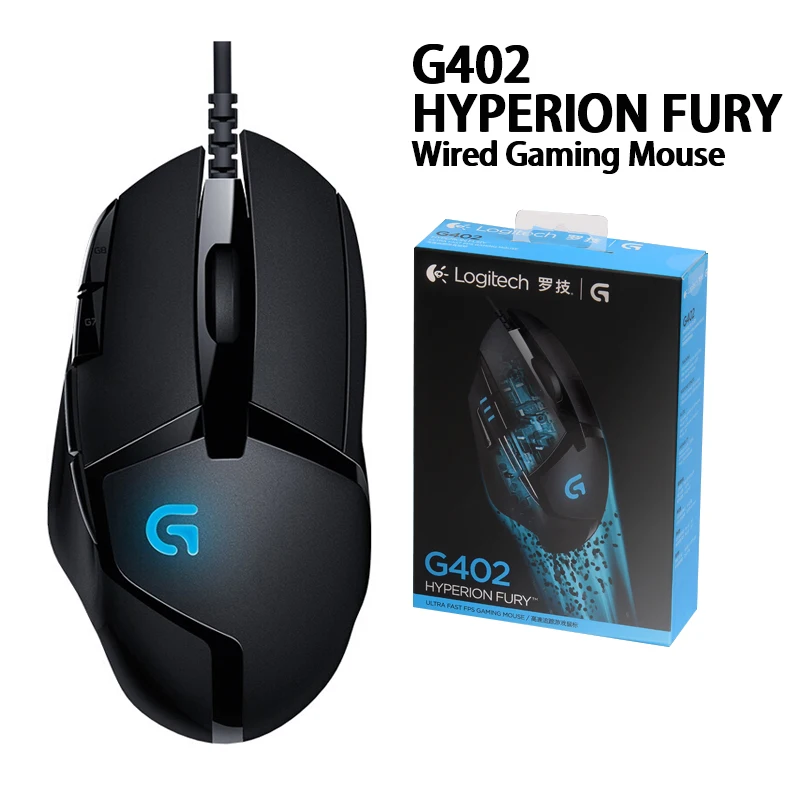 Logitech Original Mouse - G502 Mx518 G402 G302 G102 G300s Wired Gaming Suporte Desktop Computador Portátil Windows 10 8 7 100% G403 - Imagem 5