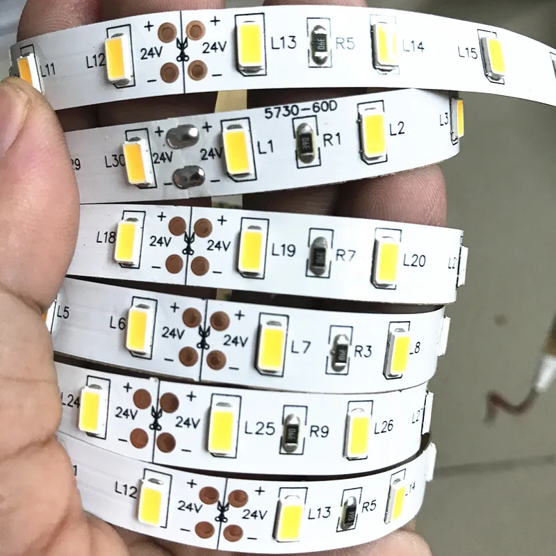 Светодиодный софтбокс SMD 5630 24 В постоянного тока IP20 IP65 IP67 теплый белый холодный 13