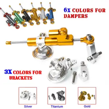 

NICECNC Steering Damper & Bracket Mounting Kit for Kawasaki Ninja ZX6R ZX-6R ZX636 2005 2006 Billet Motorcycle Spare Parts