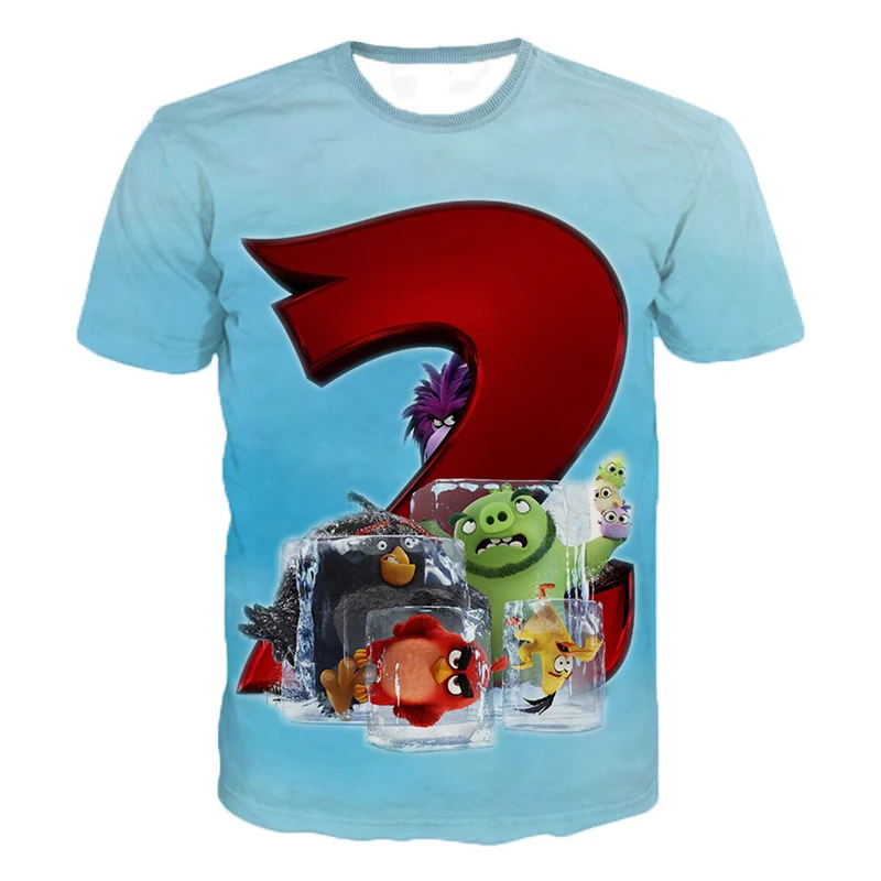 

Hot Sale The Angry Birds Movie 2 3D Printed T Shirt Men Women Fashion Casual Short Sleeve Streetwear Plus size T Shirt