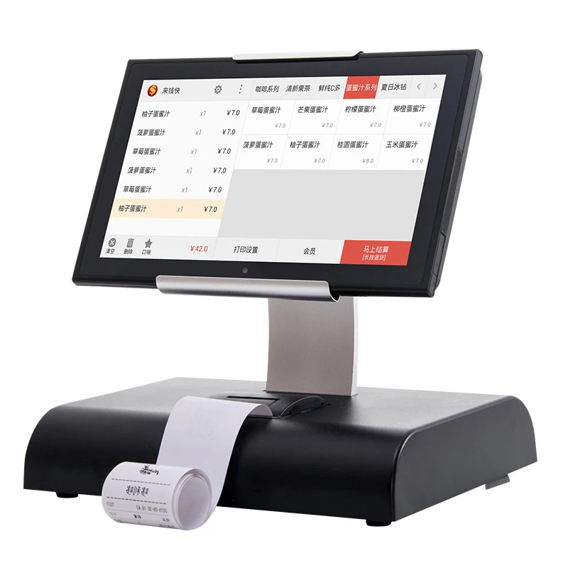 10 дюймовый сенсорный экран розничная продажа Android POS система все в одном