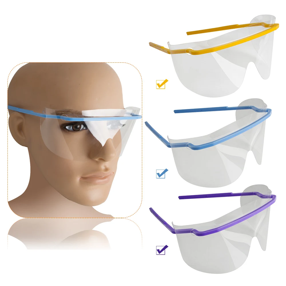 

5PCS Dental Disposable Eye Shield Face Mask Face Shield Safety Dental Anti-Fog Face Shield