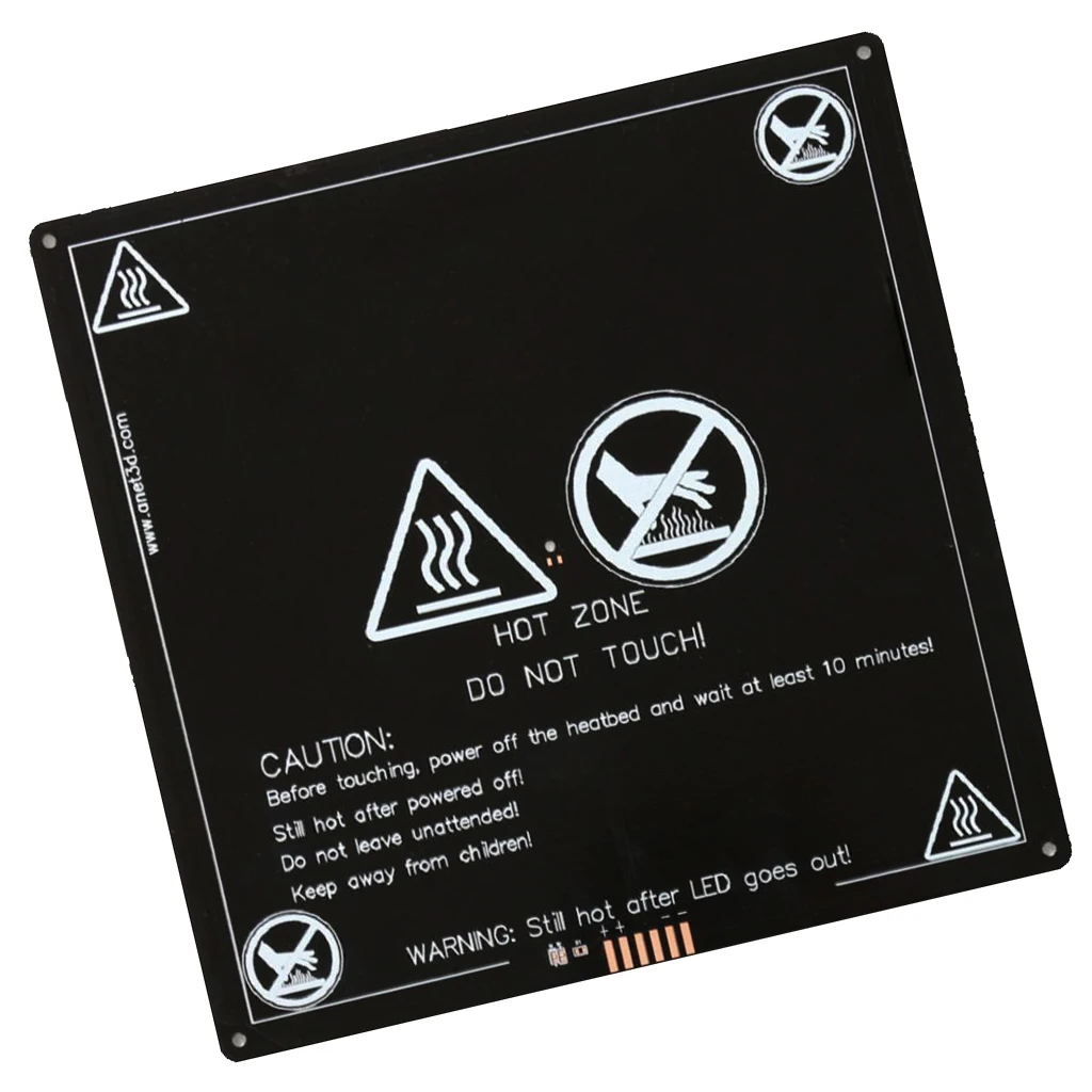 NEW 12V MK3 220X220mm Aluminum Board PCB Heatbed Heat Bed For Reprap 3D Printer XHeat Bed For 3d Printer Accessories