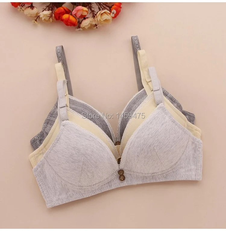 2016 New Comfortable Kids Bras Thin Cup Girls Bra Cotton Intimates Health Children Underwear Beautiful Kids Lingerie