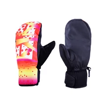 Jackcome Зимние перчатки для сноуборда Лыжные рукавицы водонепроницаемые противоскользящие ветрозащитные уличные теплые перчатки на весь палец