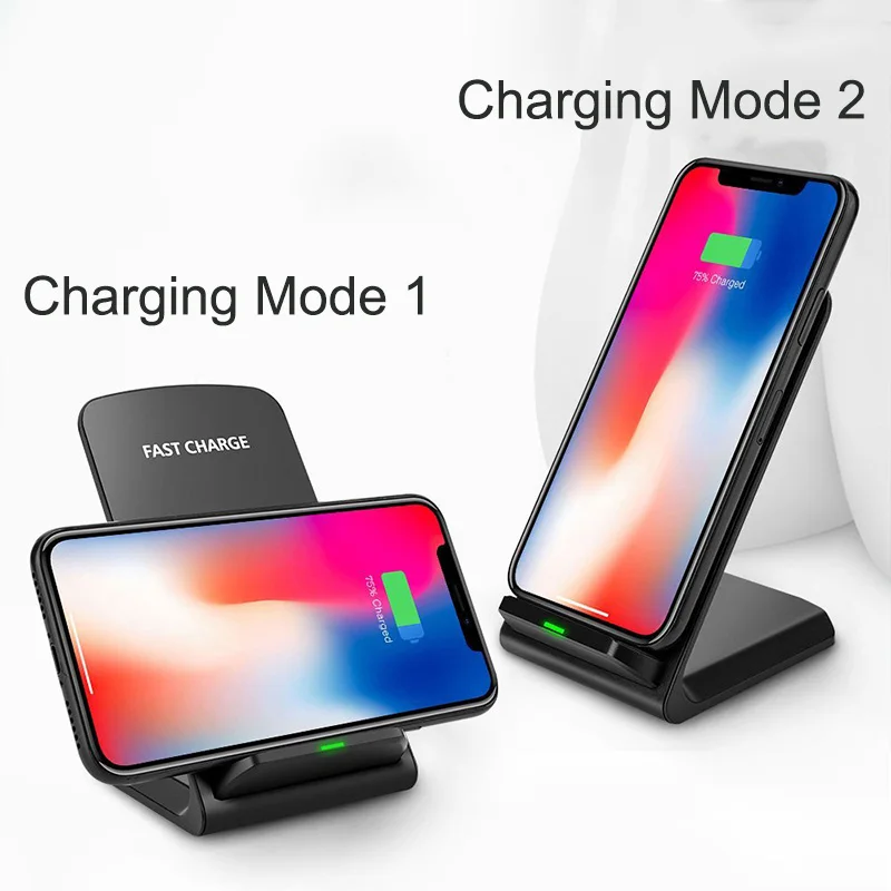 Qi Wireless Charger For iPhone X XS Max XR 8 for Samsung S9 S8 Note 9 Fast Wirless Charging Pad Docking Dock Station | Мобильные