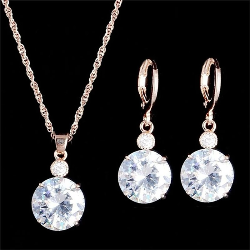 Buy Fashion Cubic Zircon Hypoallergenic Jewelry Sets