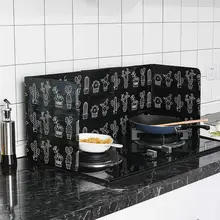 Feuille d'aluminium bloc d'huile, barrière d'huile, poêle, isolation thermique, déflecteur d'huile Anti-éclaboussures, ustensiles de cuisine, accessoire