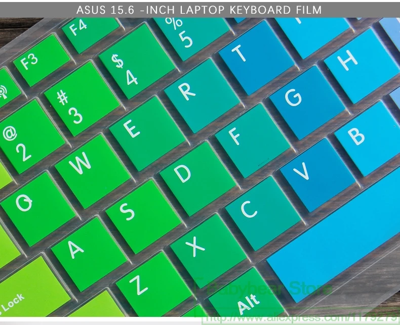 15 дюймов Силиконовая клавиатура для ноутбука Защитная крышка для Asus 15," K501UX K501UW Q504UA Q534UX Q524UQ GL502VY/VT GL551 GL552VW/JX