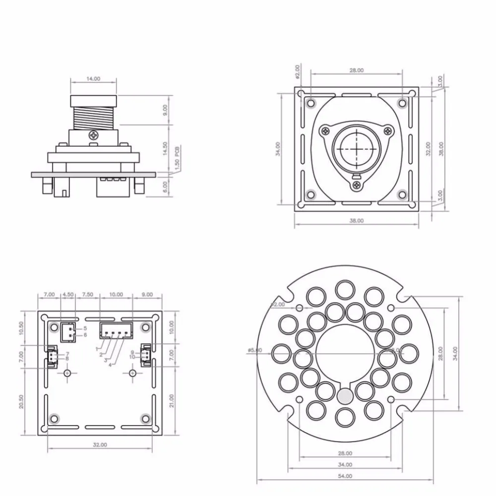 camera ir led board