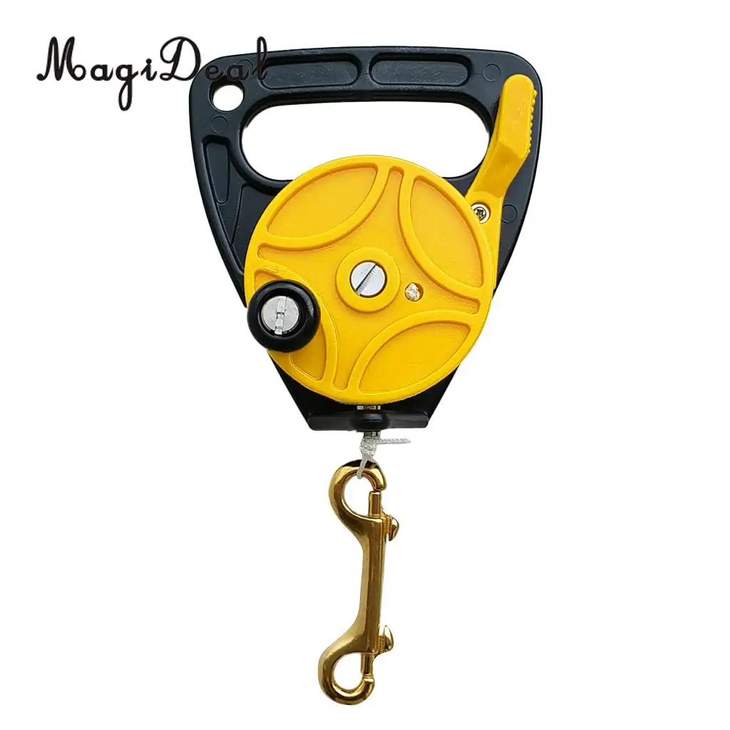 Heavy Duty Scuba Dive Reel - Underwater Diving Tech Spool Kayak Anchor & Thumb Stopper, 83m Line, Bolt Snap - Choice of Color