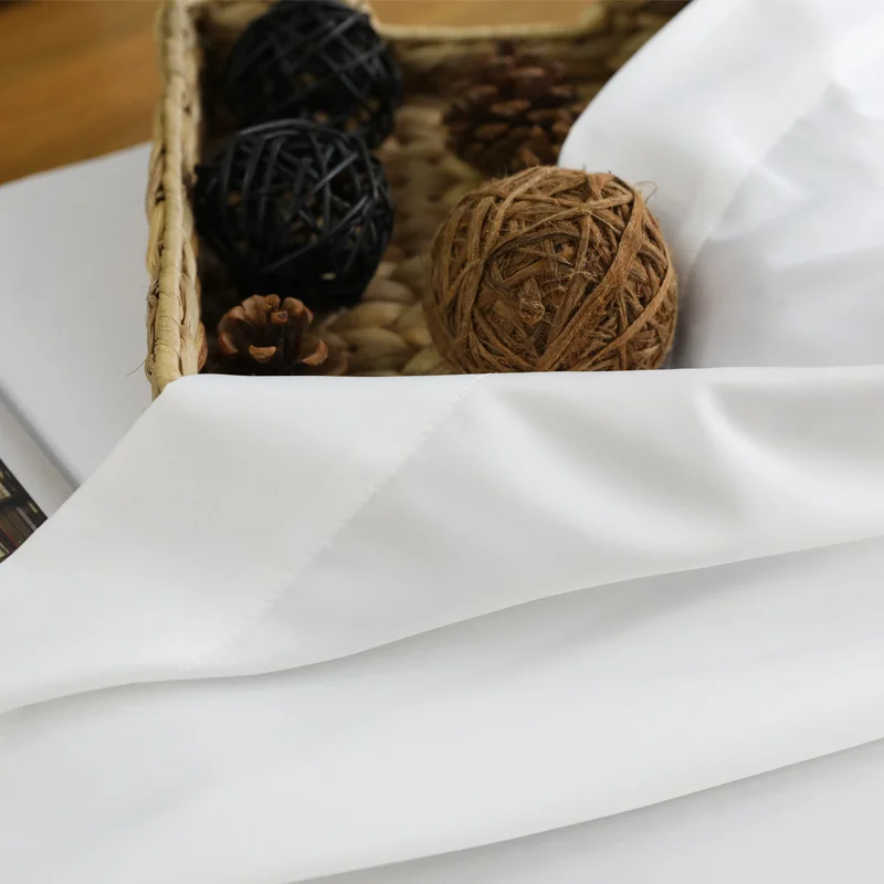 White Curtains for Living Room - Modern Korean Style Window Curtain for Bedroom, Kitchen - Customized - CITYINCITY image 5