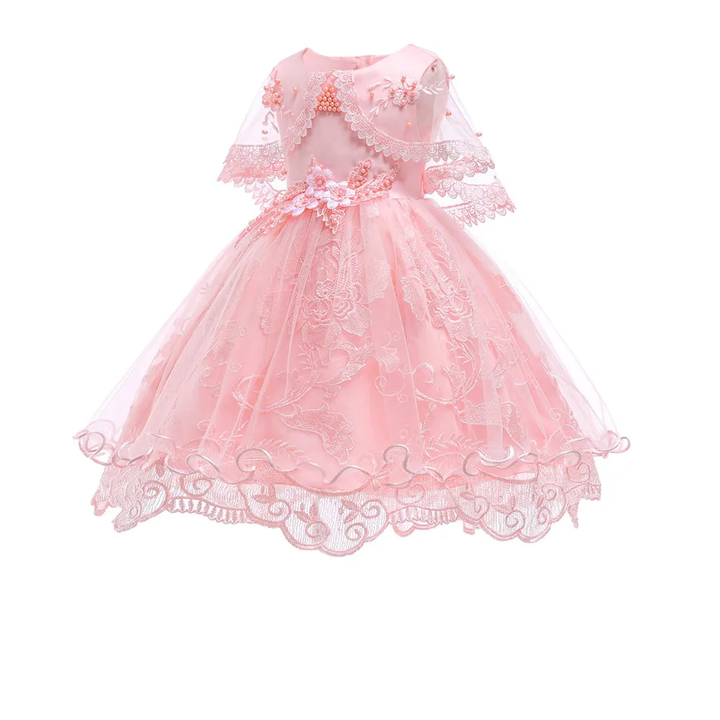 Летнее платье для маленьких девочек с цветочным принтом; платье для новорожденных девочек; красивое и модное платье принцессы для маленьких девочек