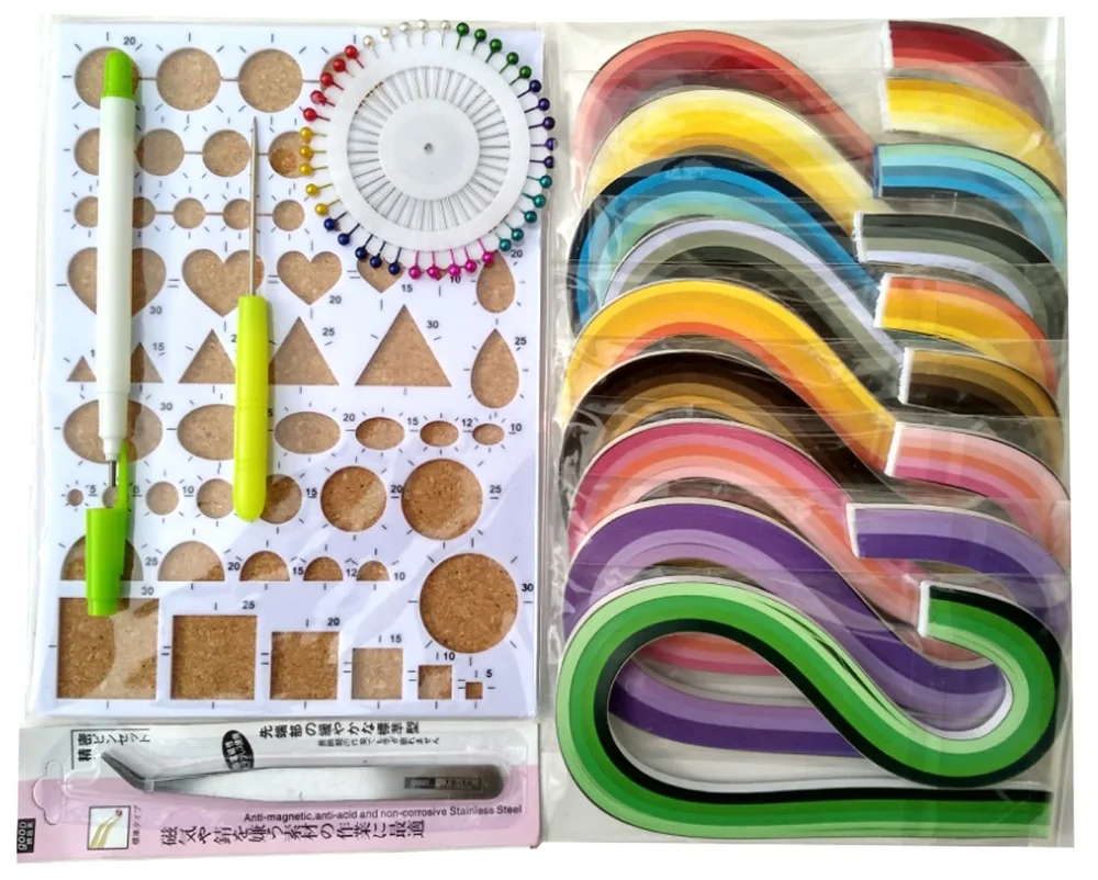 2017 New Quilling Kits With 5mm Quilling Paper 900 Strips,Quilling pens